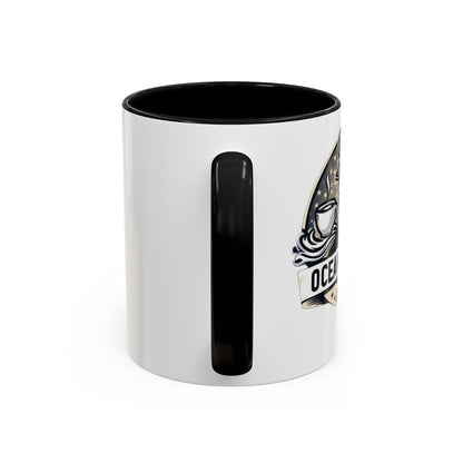 Ocean Maiden Brew Accent Coffee Mug - Nautical Inspired Gift for Coffee Lovers